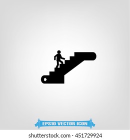 Stairs icon vector illustration eps10.