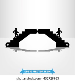 Stairs icon vector illustration eps10.