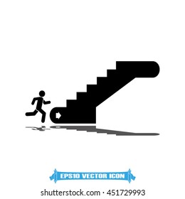 Stairs icon vector illustration eps10.