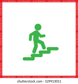 Stairs icon vector illustration eps10.
