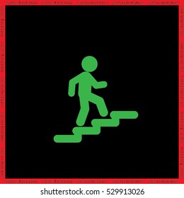 Stairs icon vector illustration eps10.