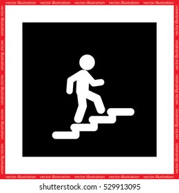 Stairs icon vector illustration eps10.