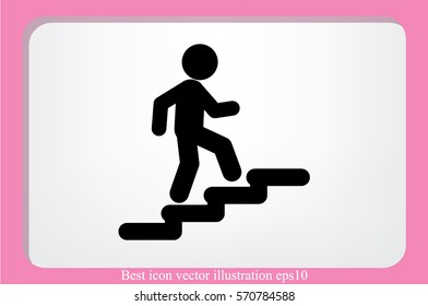 Stairs icon vector illustration eps10.