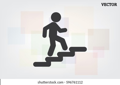 Stairs icon vector illustration eps10.
