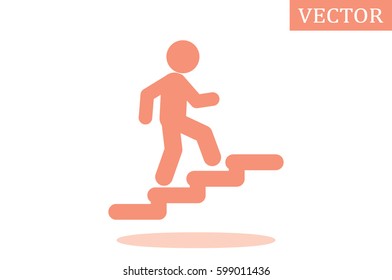 Stairs icon vector illustration eps10.