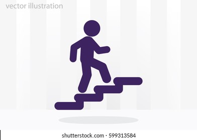 Stairs icon vector illustration eps10.