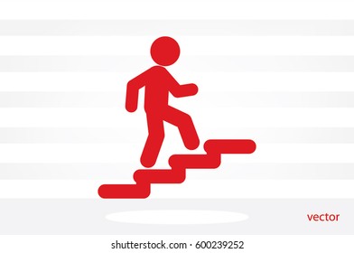 Stairs icon vector illustration eps10.