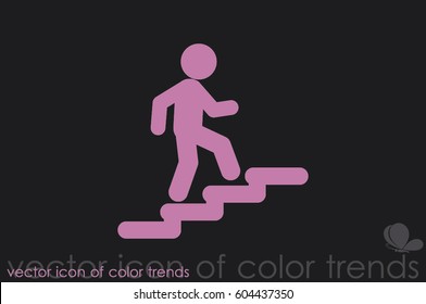 Stairs icon vector illustration eps10.