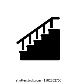 Stairs icon, vector illustration. Flat design style. vector stairs icon illustration isolated on white, stairs icon Eps10. stairs icons graphic design vector symbols.