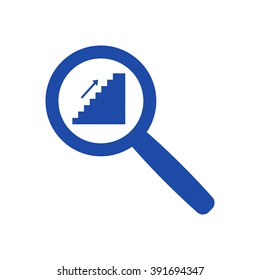 stairs  icon, vector illustration. Flat design style