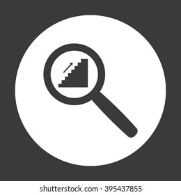 stairs  icon, vector illustration. Flat design style