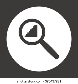 stairs  icon, vector illustration. Flat design style
