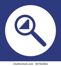stairs  icon, vector illustration. Flat design style