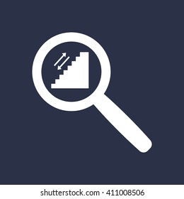 stairs  icon, vector illustration. Flat design style