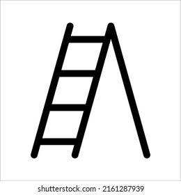 Stairs Icon Vector Illustration, on white background, eps 10.