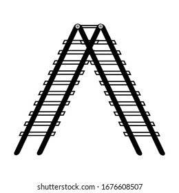 stairs icon vector illustration sign design