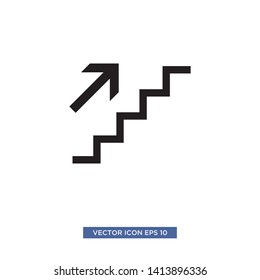 stairs icon vector illustration template