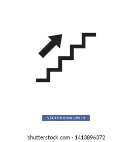 stairs icon vector illustration template
