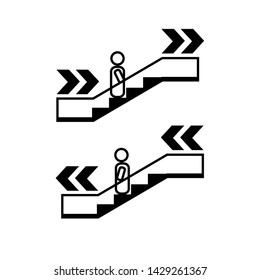 stairs icon vector illustration template