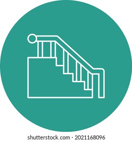 Stairs icon vector image. Can also be used for web apps, mobile apps and print media.