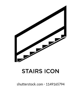 Stairs icon vector isolated on white background for your web and mobile app design, Stairs logo concept
