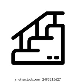 stairs icon. vector line icon for your website, mobile, presentation, and logo design.