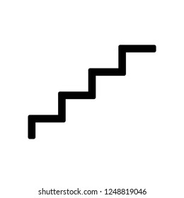 stairs icon vector on white background