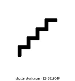 stairs icon vector on white background