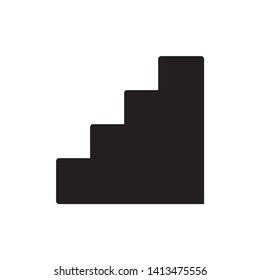 stairs icon vector. on white background