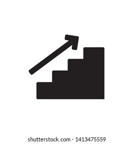 stairs icon vector. on white background