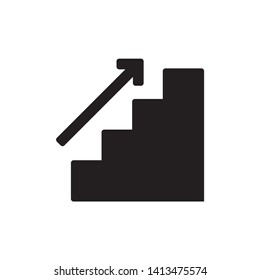 stairs icon vector. on white background