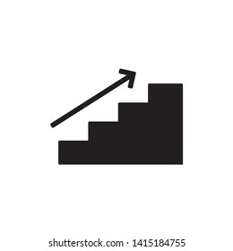 stairs icon vector. on white background