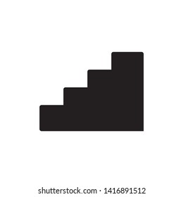 stairs icon vector. on white background