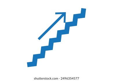 stairs icon vector. on white background