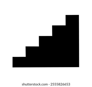 stairs icon vector on white background