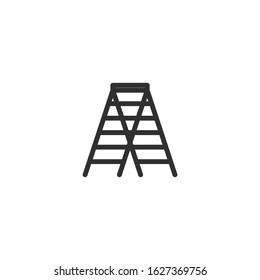 Stairs Icon vector sign isolated for graphic and web design. Stairs symbol template color editable on white background.