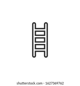 Stairs Icon vector sign isolated for graphic and web design. Stairs symbol template color editable on white background.