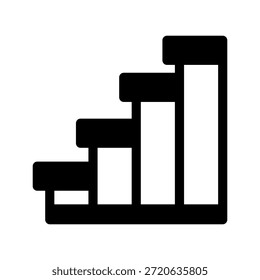 Ilustração de design de símbolo de vetor de ícone de escadas
