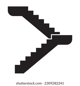 stairs icon vector template illustration logo design