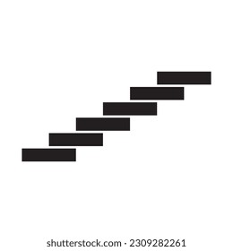 stairs icon vector template illustration logo design