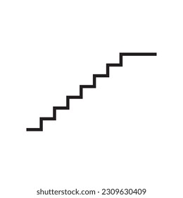stairs icon vector template illustration logo design