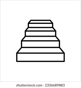 Vector de iconos de escaleras para diseño web, ui y aplicación. aislado en fondo blanco