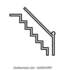 stairs icon with a white background