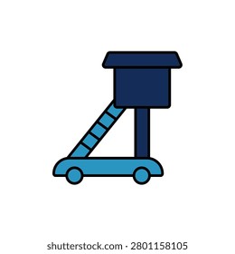 stairs icons. Simple vector icons With Background. Flat style design