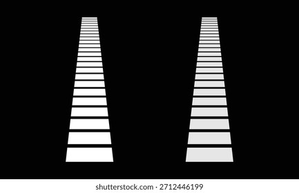 Stairs icons. Stairs symbol set. Stairs vector icons. Stairway symbols. Staircase icons. vector illustration. EPS 10 .