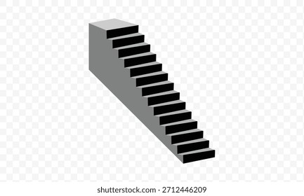 Iconos de escaleras. Conjunto de símbolos de escaleras. Escaleras iconos vectoriales. Símbolos de la escalera. Iconos de la escalera. Ilustración vectorial. EPS 10.