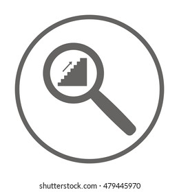 Stairs  icon,vector. Flat design.
