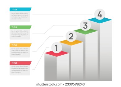Stühle Infografik Vorlage für die Präsentation.
