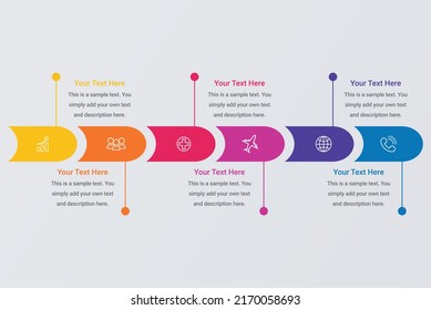 Stairs Infographics Timeline Template Vector Illustration Stock Vector ...