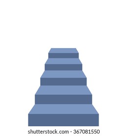 Stairs isolated on white background. Steps. Vector illustration